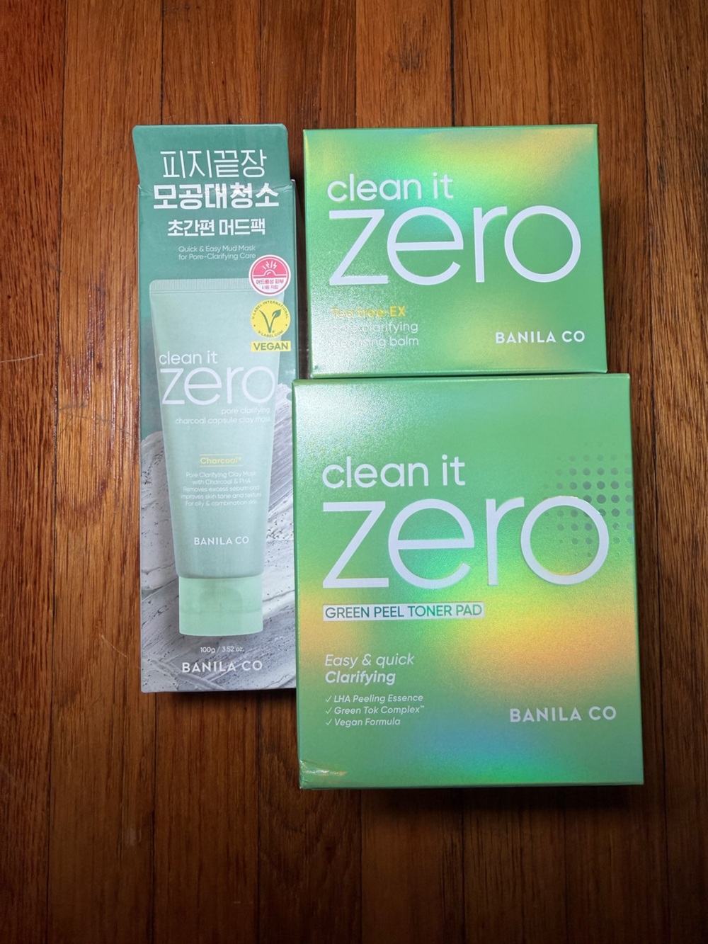 Clean It Zero Green Skincare Set - Mint Green